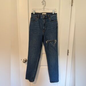 Abercrombie & Fitch Blue Ultra High Rise Jeans
